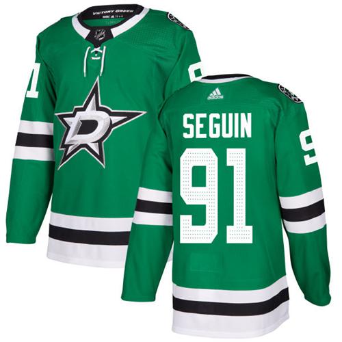 Adidas Dallas Stars 91 Tyler Seguin Green Home Authentic Youth Stitched NHL Jersey